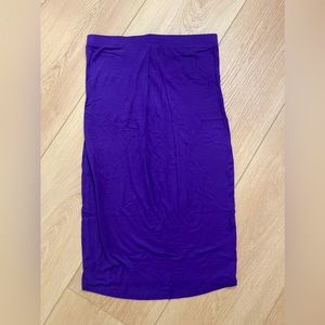 Fighting Eel - Violet Strapless Tube Dress - size S